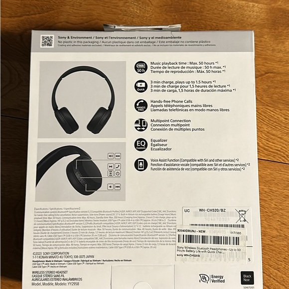 BRAND NEW Sony Wireless Headphones - Picture 2 of 2